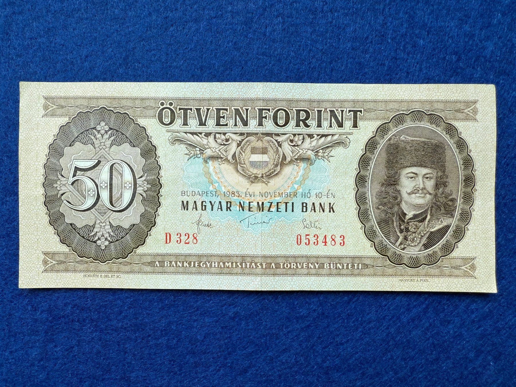 Banknoten: Budapest 1983 - Ungarn - 50 Forint – Gebraucht aus Pfäffikon SZ von Sieben77