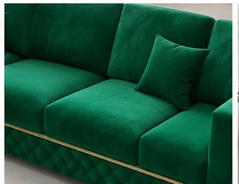 Sofas: XL Modul Ecksofa Wohnlandschaft "Veluto Emerald" Samt Grün – Neuf avec emballage d'origine à Kreuzlingen par DealBlitz 4