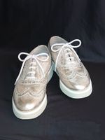 Halbschuhe / Schnürer - BOGNER - 37 - Leder - gold/beige