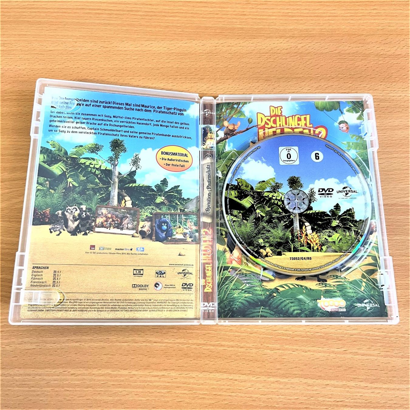 Alle DVDs: DVD - Die Dschungelhelden 2 - Operation: Piratenschatz – Gebraucht aus Amlikon-Bissegg von allerlei-versand 1