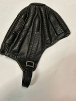 Antike Fliegerhaube schwarz