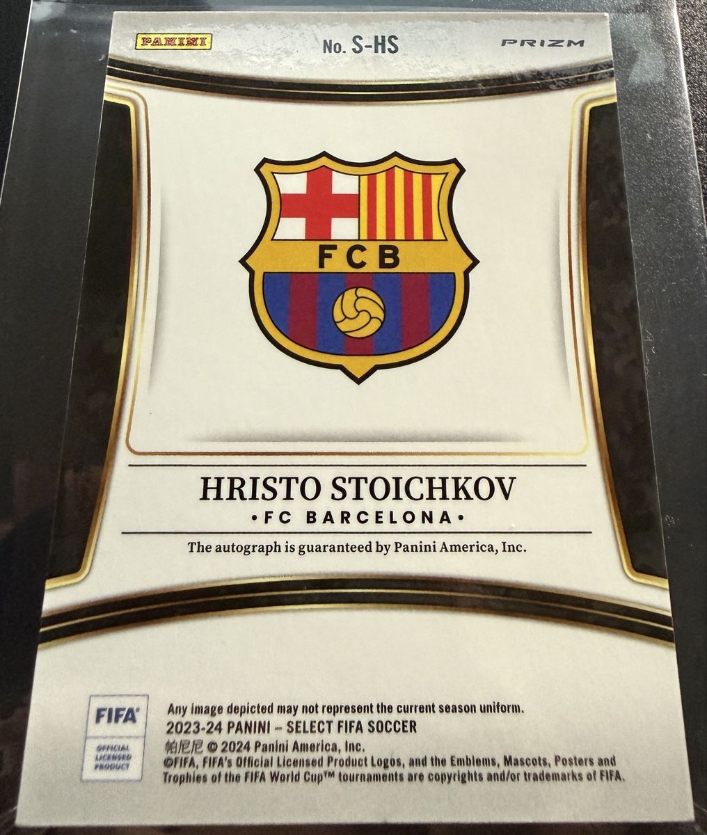 Panini Carte collezionabili: HRISTO STOICHKOV AUTO CARD – Usato da Walliswil b.Wangen venduto da Swiss-Trading-Bros 1