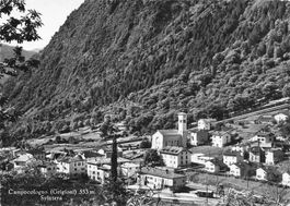 Campocologno GR Panorama con stazione ferroviaria Bahnhof G