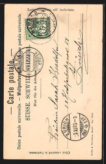 Cartoline postali: Basel, Strassenpartie am St. Johannthor – Usato da Berlin venduto da bartko-reher 1