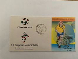 FDC / XIV CAMPEONATO MUNDIAL DE FUTEBOL / BRASIL / 1990