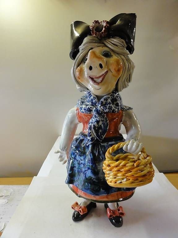 Statuette: FASNACHTSFIGUR "ELSÄSSERE" EINZELSTÜCK, LETZTE STUCK – Nuovo (secondo la descrizione) da Ettingen venduto da 1985printemps 1