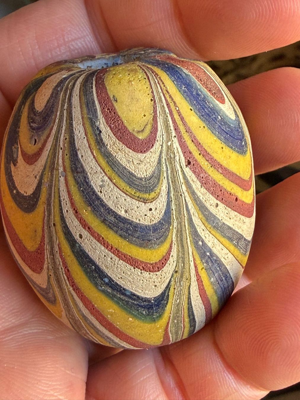 Perle (finte): Seltene grosse Amulett Perle Glasperle – Usato da genève venduto da Isarath 1