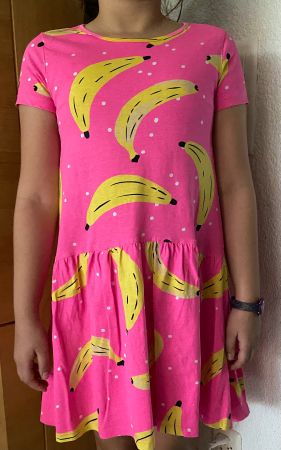 Sommerkleid 134cm, Baumwolle, BRIEFVERSAND