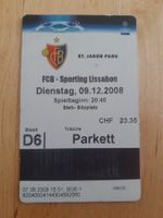 FC Basel - Sporting Lissabon Ticket, 09.12.2008, Rarität!