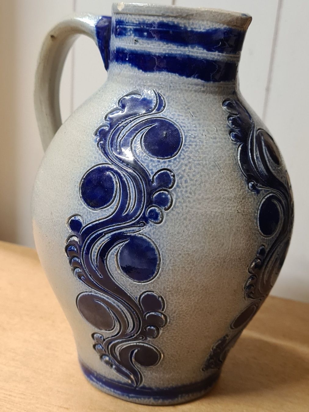 Caraffe: Handgefertigter Steingut- Wein Krug – Usato da Amriswil venduto da used2use 1