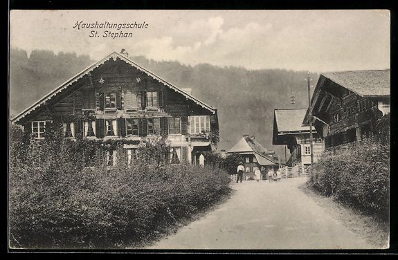 Cartoline postali: St. Stephan, Strassenpartie an der Haush – Usato da Berlin venduto da bartko-reher