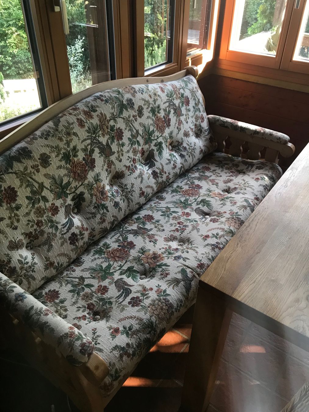 Divani: Voglauer Anno Leinen Bauernsofa Bauernliege – Usato da Rumisberg venduto da Jessica.97.