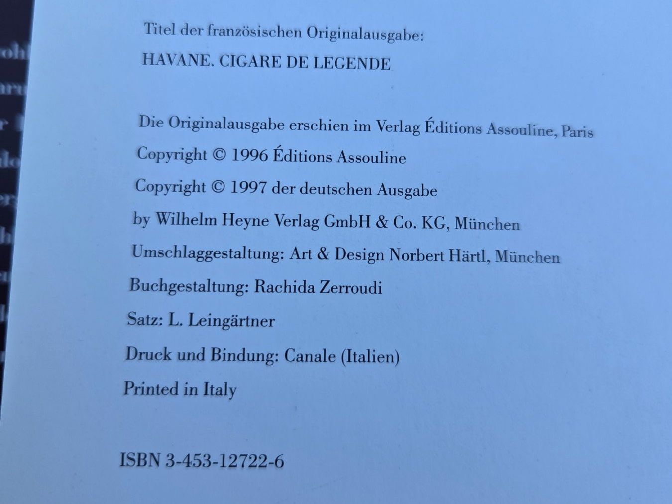 Libri: Havanna - Hommage an eine Zigarre – Usato da Hünenberg venduto da pma_dm5g 1
