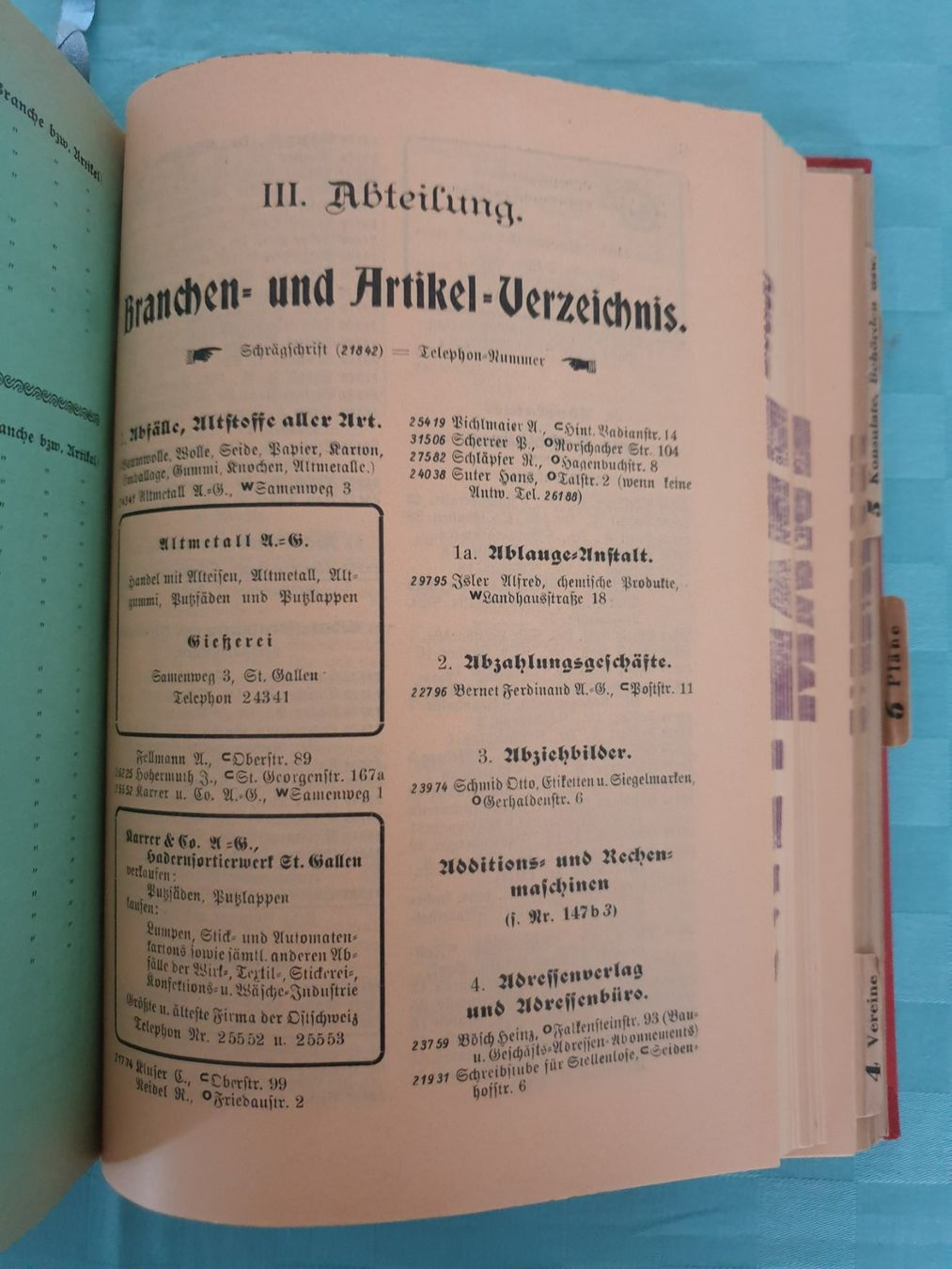 Libri: ADRESSBUCH BUCH – Usato da Mörschwil venduto da spirspi 4