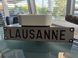 Original SBB Zuglaufschild LAUSANNE 