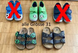 verschiedene Hausschuhe Grösse 31