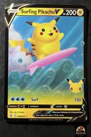 Pokemon Surfing Pikachu V 008/025 Celebrations Karte Card