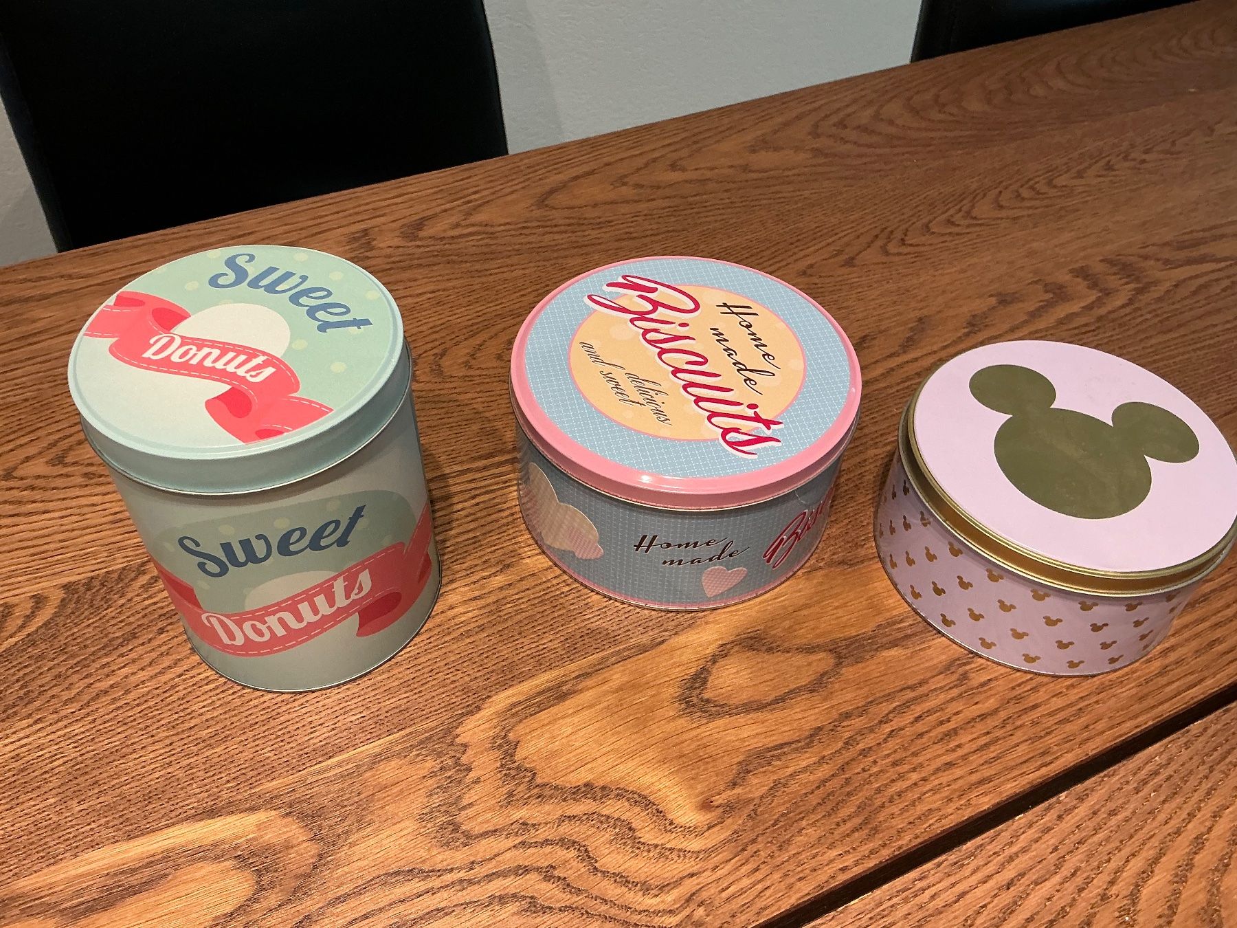 Contenitori & Simili: 3x Vorratsdosen Donuts, Biscuits, Mickey Mouse – Usato da Würenlos venduto da Starceve 1