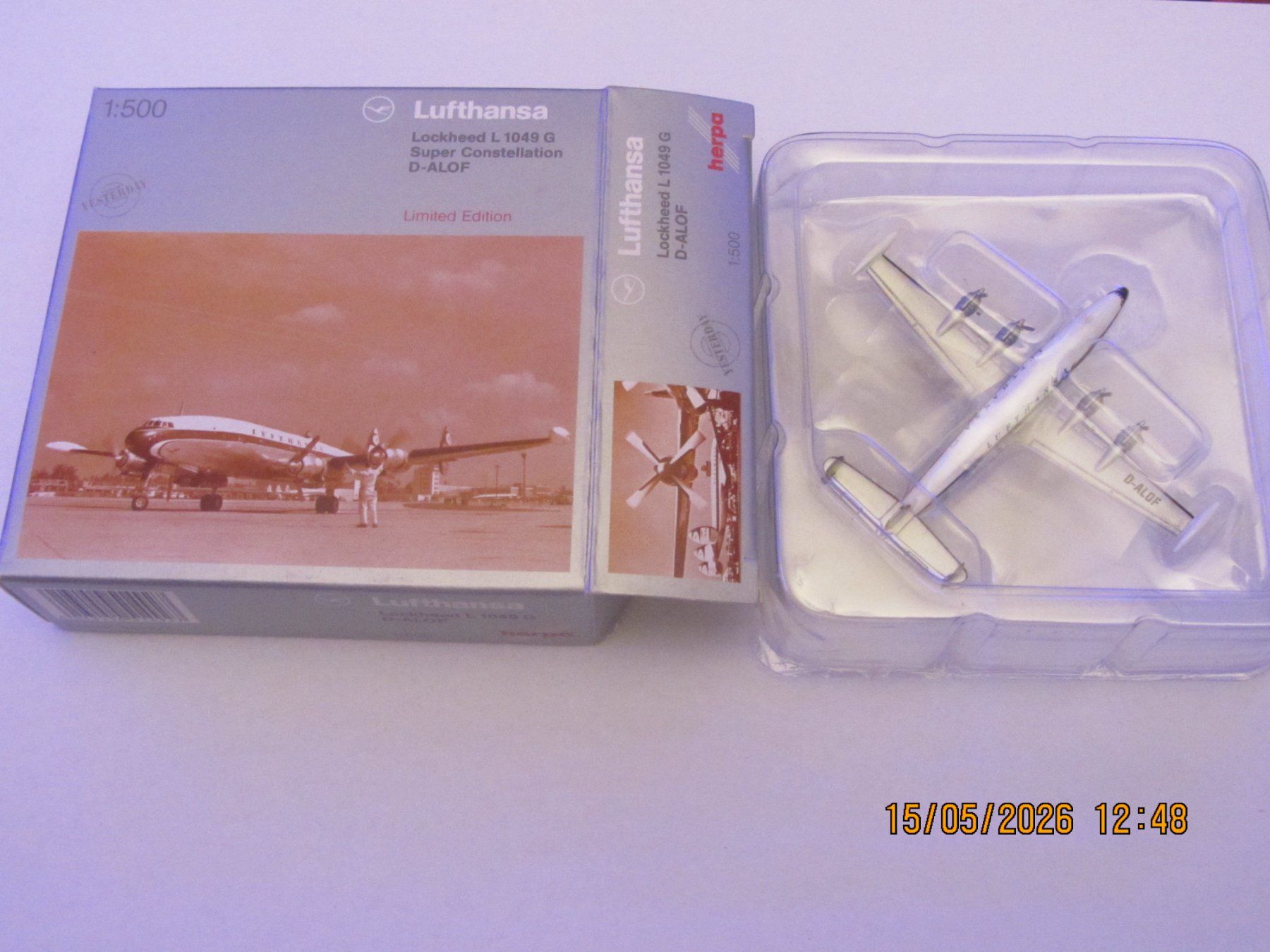 Herpa Kit di modellismo & Modellini statici: Herpa Lockheed L-1649 A "Super Star" 1:500 – Nuovo e nell'imballaggio originale da Kirchberg BE venduto da sonne88 1