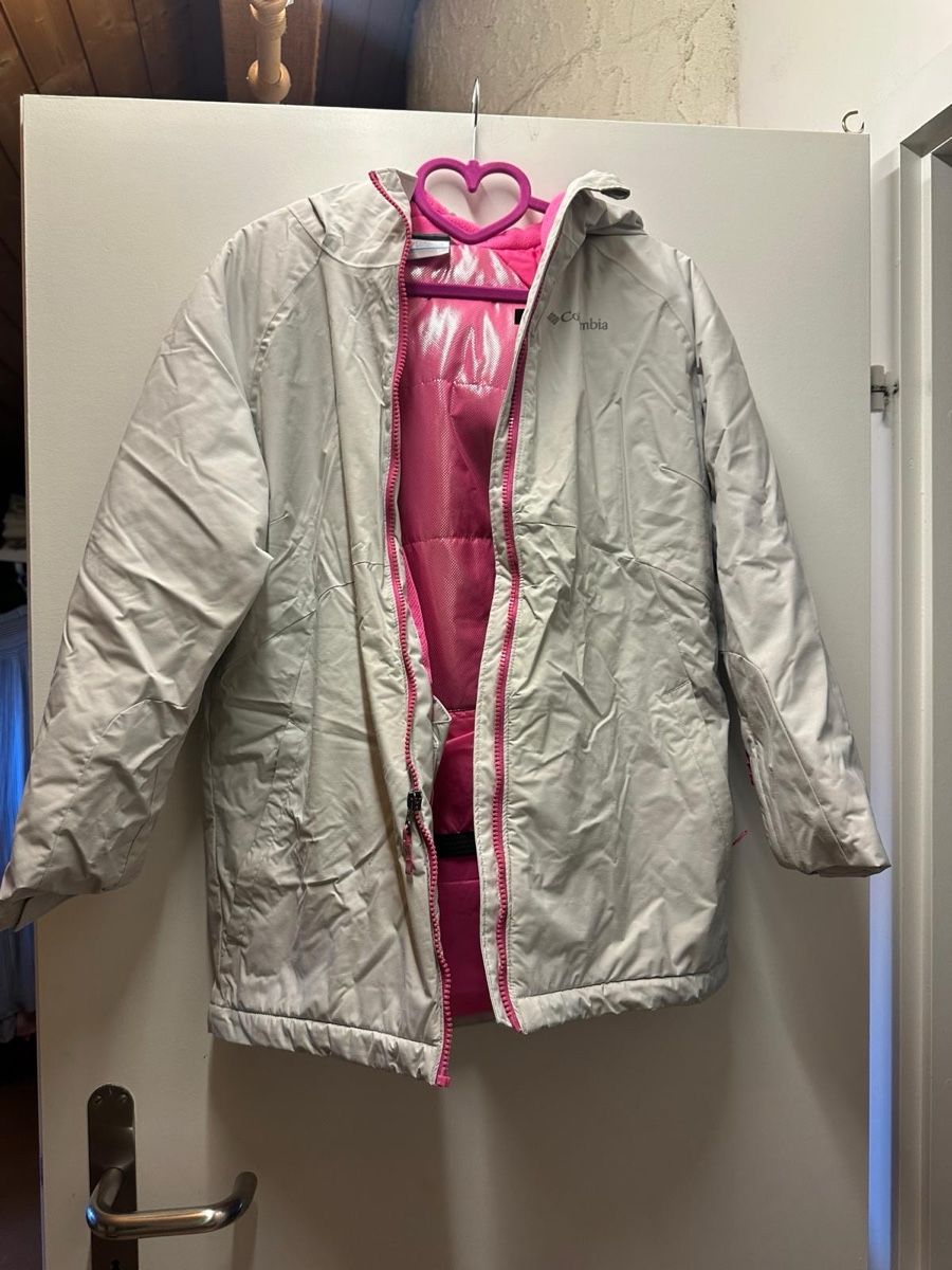 Columbia Giacche: Columbia Jacke Grösse xl Mädchen hellgrau pink Futter – Usato da Brüttisellen venduto da nat_5622
