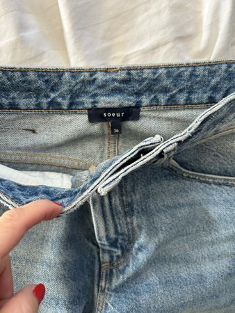 Jean Soeur modèle Eliott coupe large bleu taille 36
