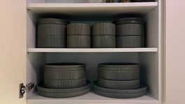 Geschirr-Set - Olivgrün 36 teilig für 4 Personen