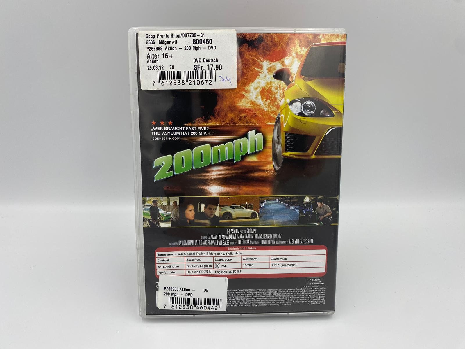 Alle DVDs: 200mph - Versand A-Post nur CHF 2.50! – Gebraucht aus Siblingen von goodprice24 1