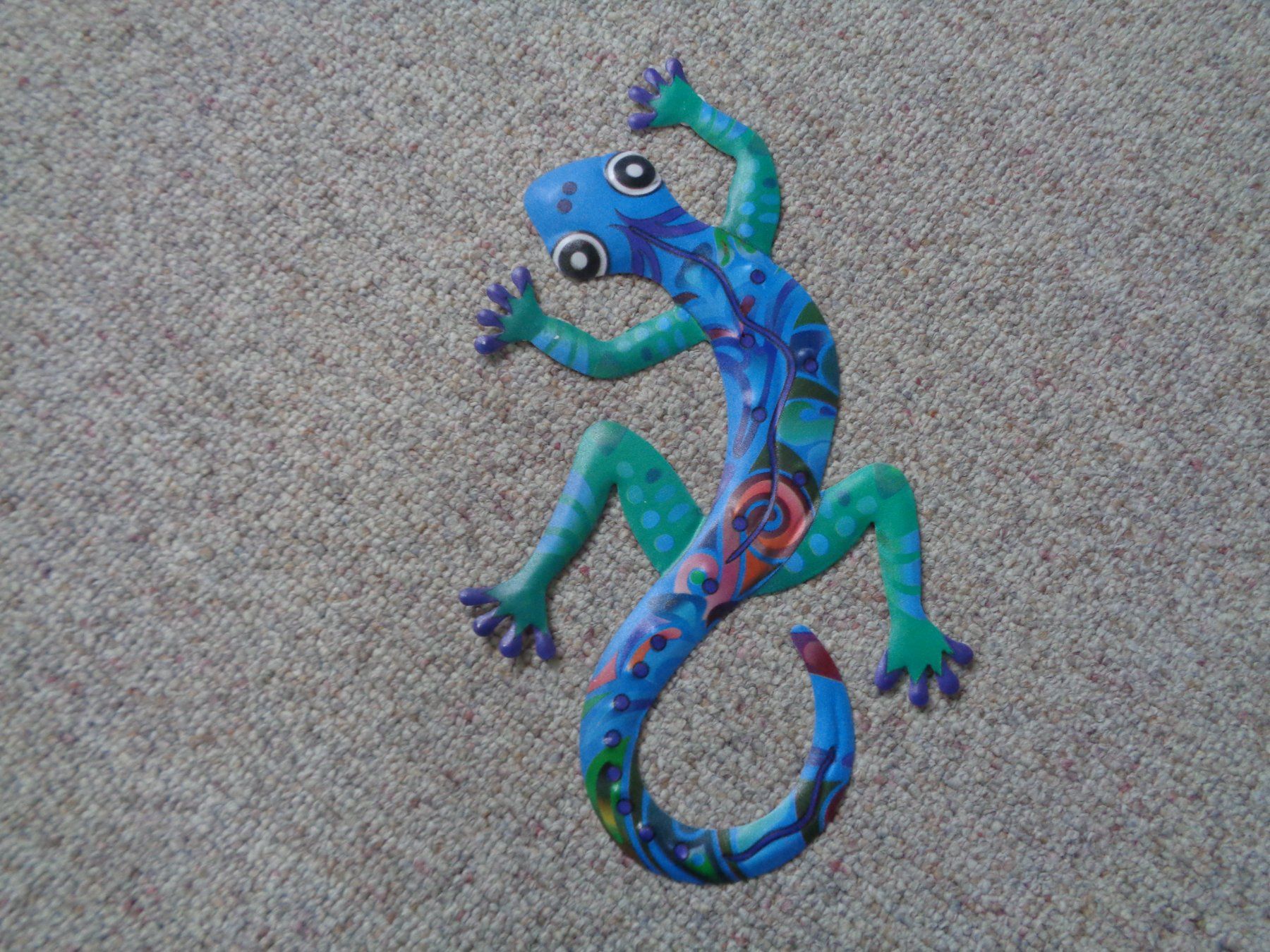 Figuren: Gecko farbig Metall (30 cm) – Neu und originalverpackt aus Langenbruck von Gumsi 1