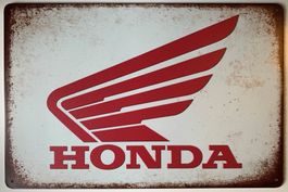 Honda Blechschild 30 x 20 cm. Kostenfreie Zustellung!