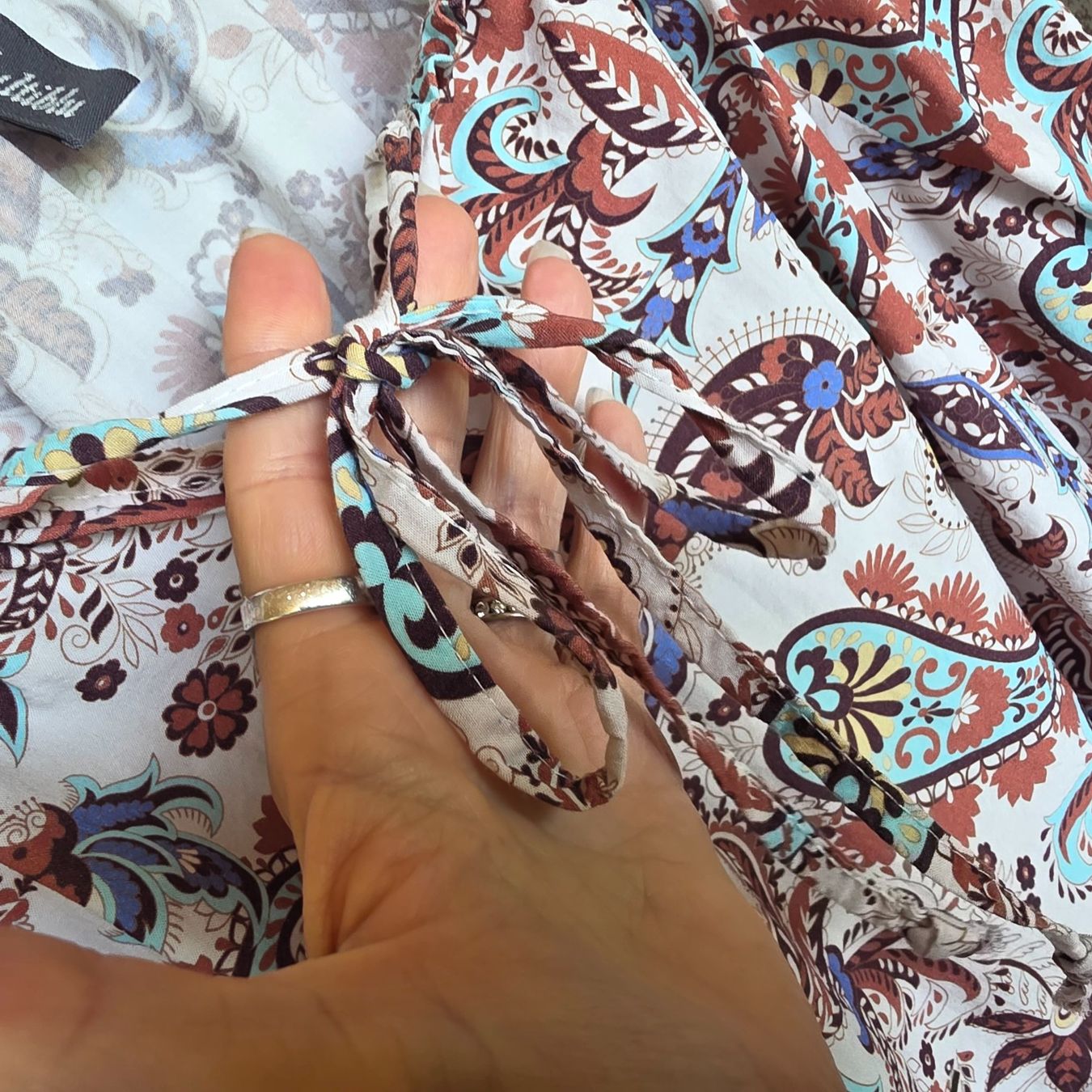 Camicette: 🐸 MULTIBLU BLUSE PAISLEY 38 BAUMWOLLE – Usato da Môtier (Vully) venduto da Frogs 8