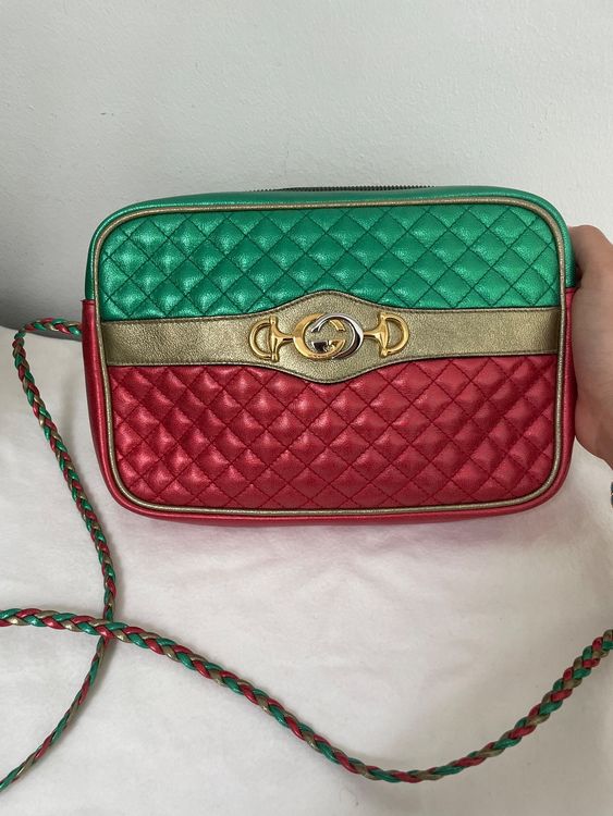 Gucci laminated leather shop small shoulder bag