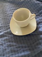 6 Espressotassen & Unterteller. weiss