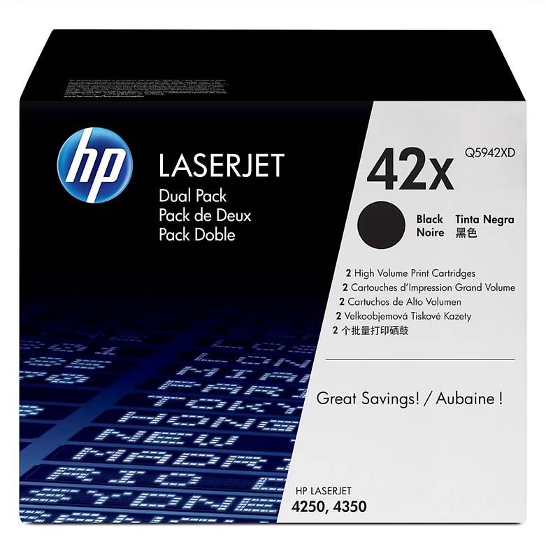 Hewlett Packard Cartucce per stampanti & toner: neuer Toner HP 42x, schwarz – Nuovo (secondo la descrizione) da Necker venduto da liq24