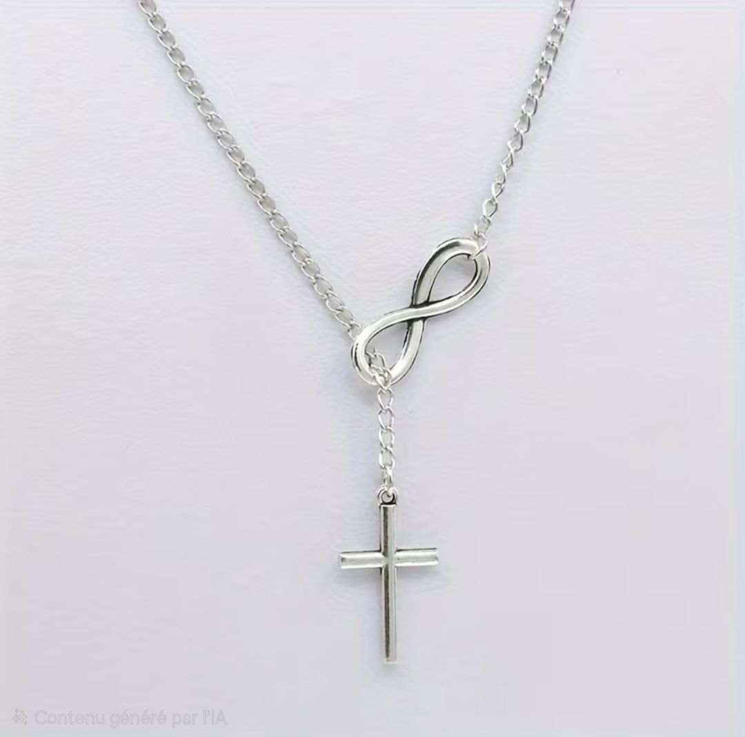 Ketten: Collier croix argenté, NEUF – Neu und originalverpackt aus Puidoux von mic_c2fh 2