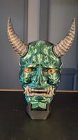 Green Oni Mask Giapponese 3D – Decorazione Giappone Samurai