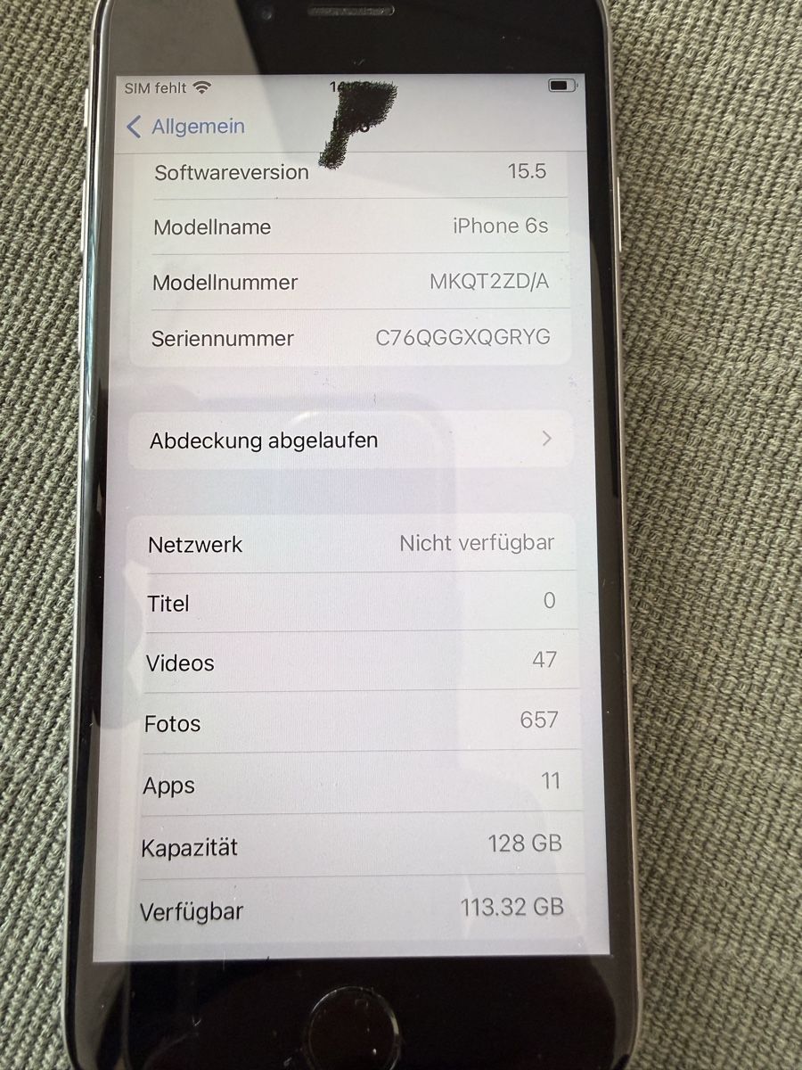 Apple Handys / Smartphones: iPhone 6s, 128 GB, Silber -Akku 81% – Gebraucht aus Schübelbach von cha_8x7x 2