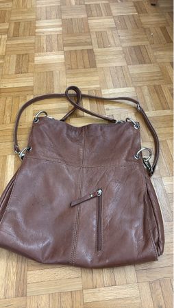 Braune Lederhandtasche, tolle Grösse, neuwertig!