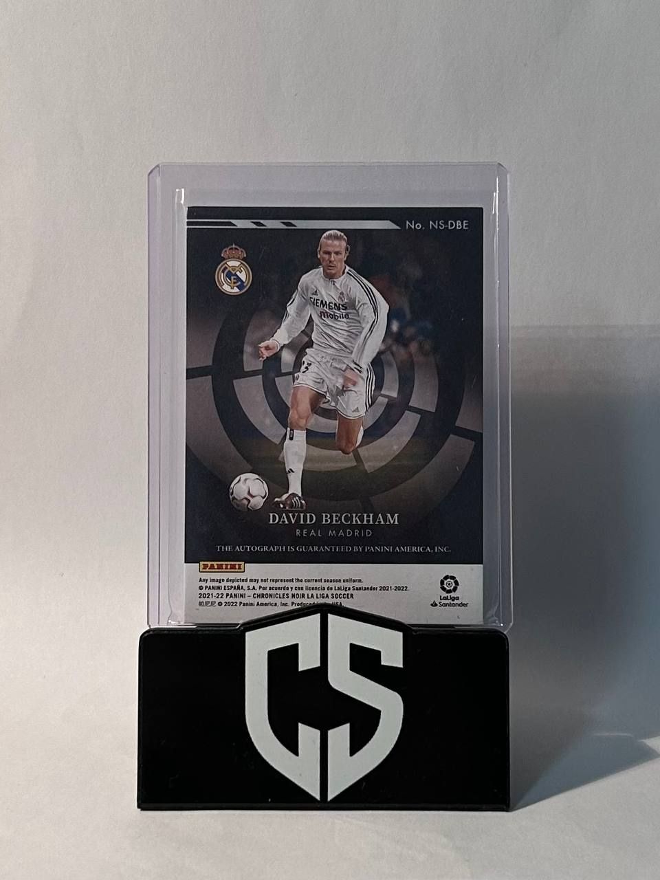 2021 Panini Noir DAVID BECKHAM Spotlight Auto/99 Real Madrid (Gebraucht