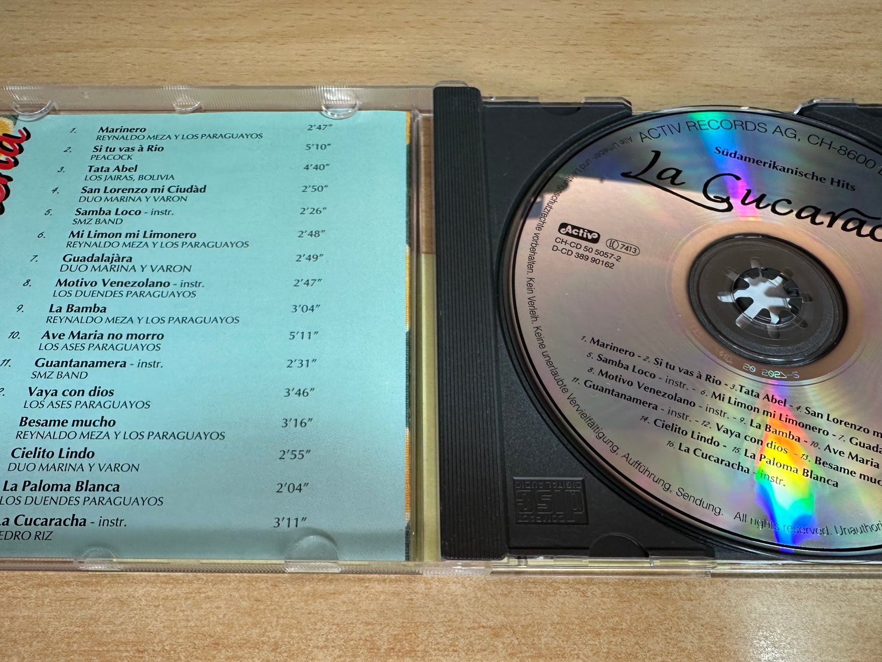 CD: M4 La Cucaracha -  Südamerikanische Hits – Usato da Rikon im Tösstal venduto da Alpenmutz 2