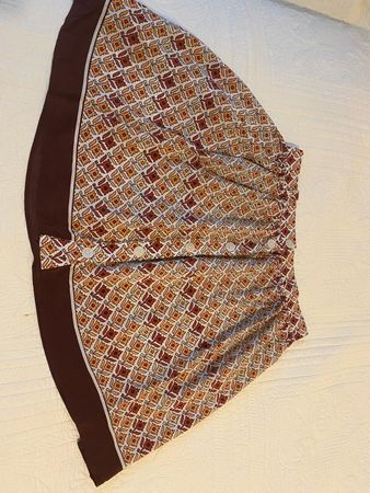 Jupe Claude Pierlot vintage motif automnal taille 36
