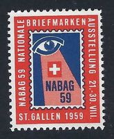 Vignette exposition philathélique NABAG 1959