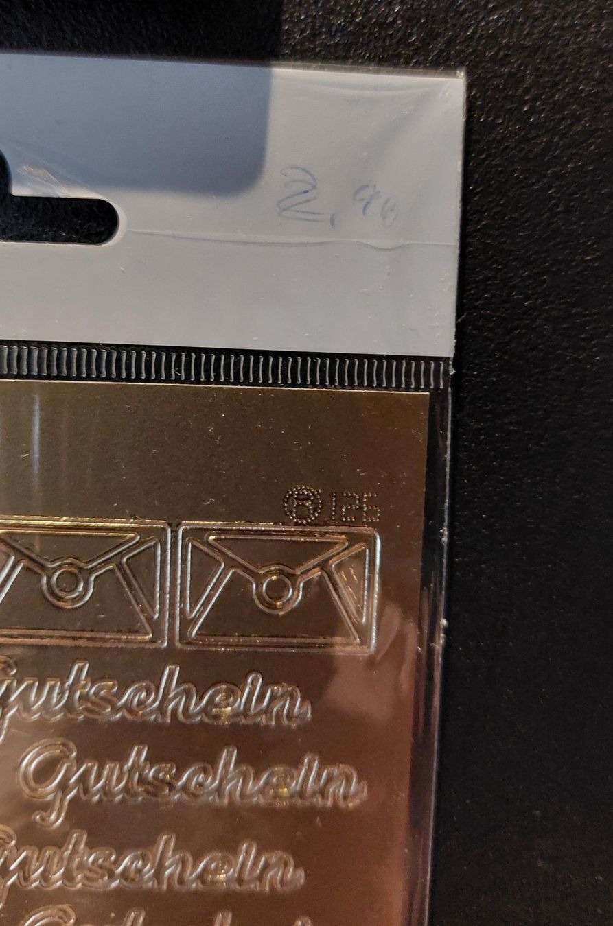 Sticker: "Gutschein" Sticker Gold oder Silber / Neupreis Fr. 2.90 – Nuovo e nell'imballaggio originale da Zollikofen venduto da Blackie 5