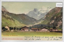 Kandersteg und Blümlisalp - Litho