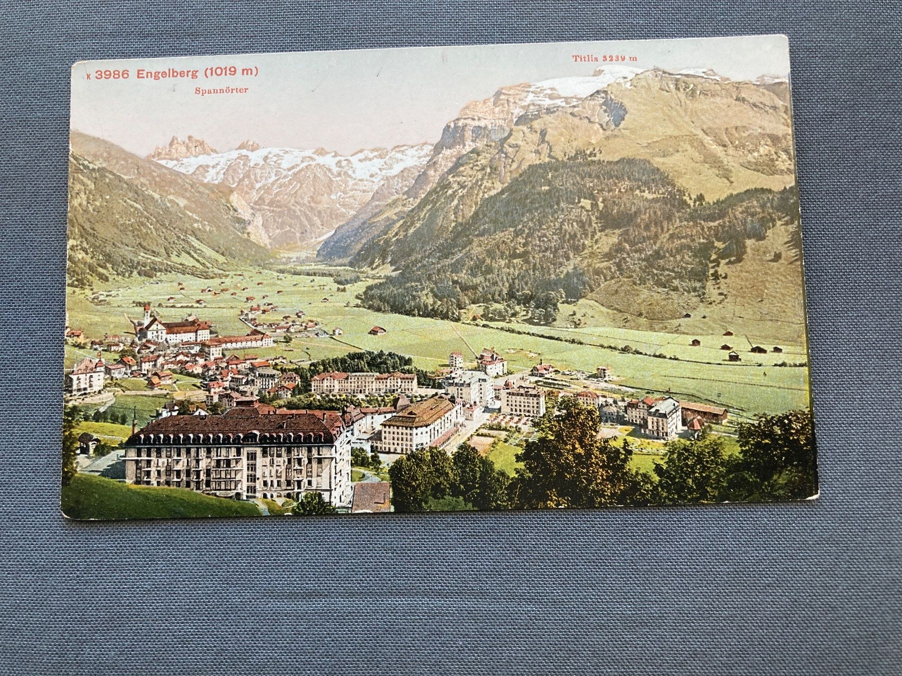 Cartoline postali: Alte Ansichtskarte Engelberg mit Titlis, Sommer 1910s, se... – Usato da Zürich venduto da mik_h9ty