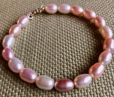 Perlenarmband, Armband aus Echtperlen, pearl bracelet, weiss