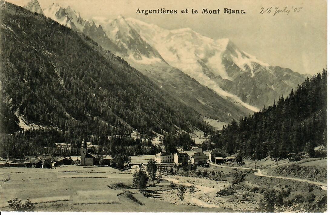 Cartoline postali: Argentières et le Mont Blanc – Usato da Hochdorf venduto da Ziegel-16