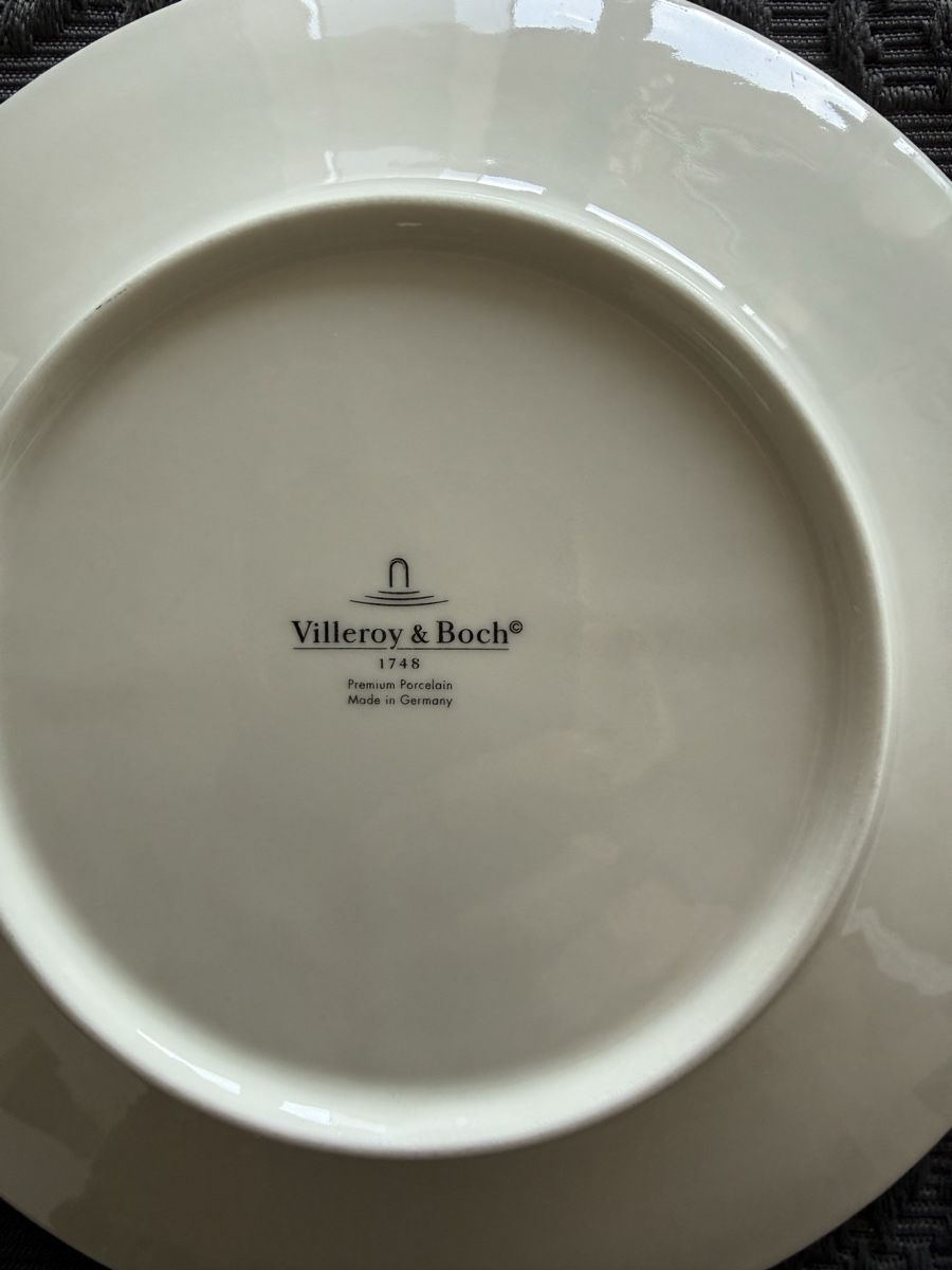 Villeroy & Boch Piatti: 2 weisse Villeroy & Boch Dessert Teller – Usato da Sirnach venduto da sirni 2