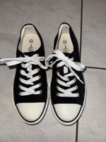 Schwarze Stoffschuhe, Grösse 40