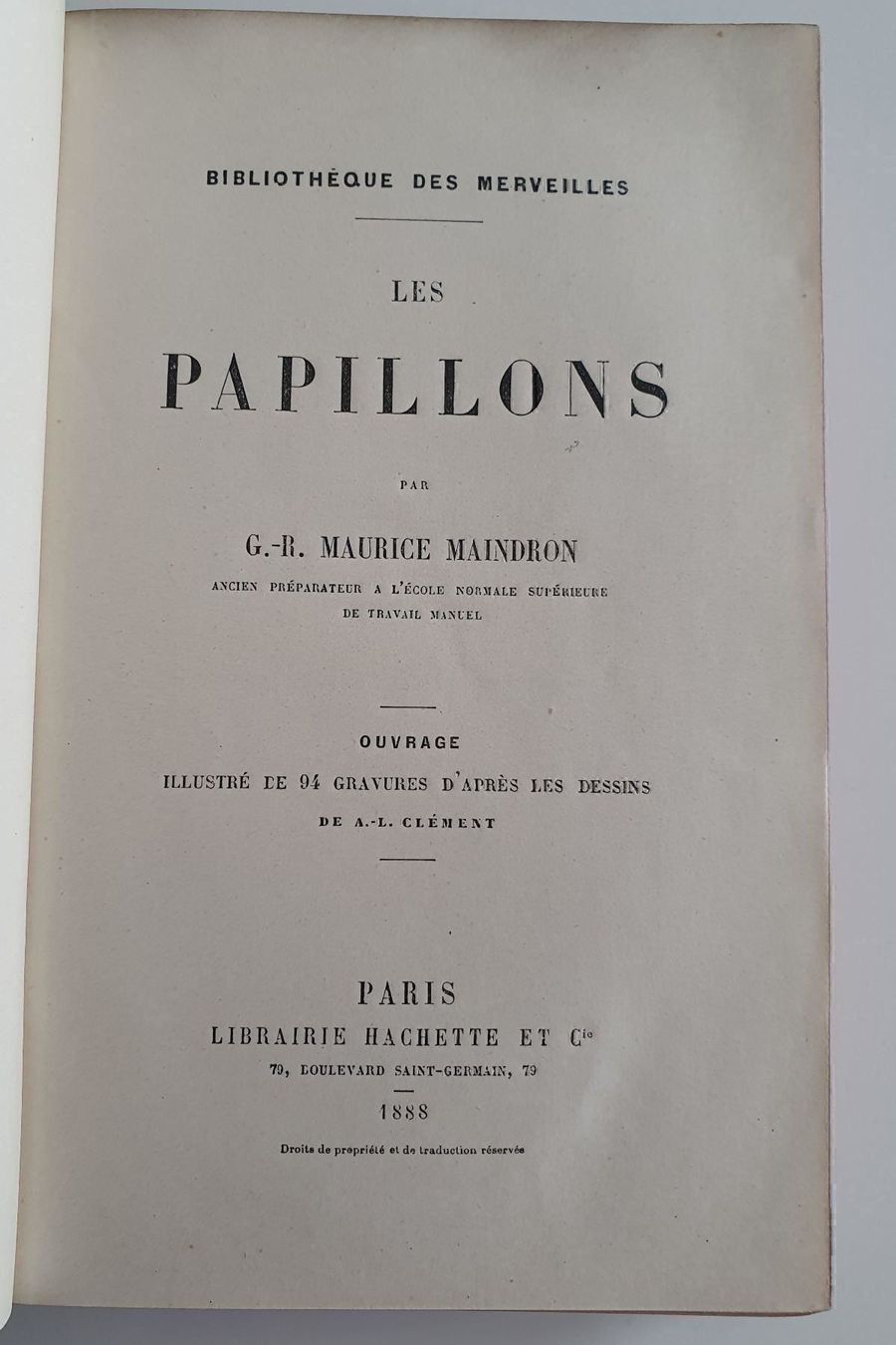 Libri: 1888 - Les papillons - livre – Usato da Fortunau (Ayent) venduto da le.baron