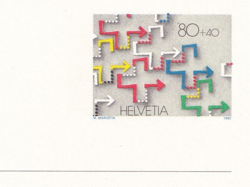 Tutti i francobolli: 2x PTT Ansichtskarten Pro Patria "Weg der Schweiz" – Nuovo (secondo la descrizione) da Castione venduto da Rx-stamps 2